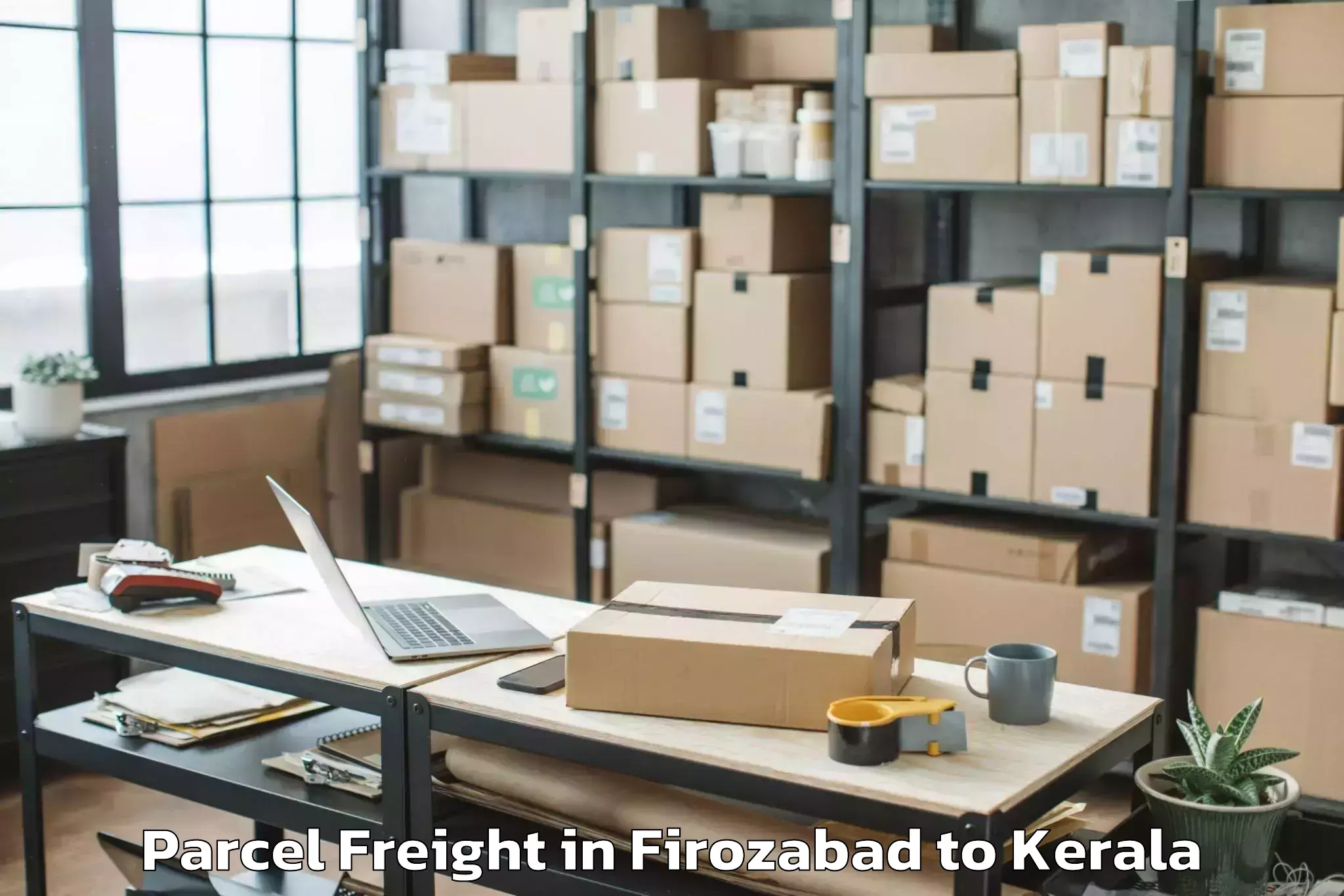 Book Firozabad to Iringal Parcel Freight Online